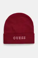 Čepice Guess vínová barva, z husté pleteniny, AW5189 POL01