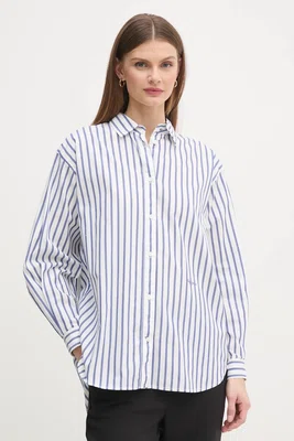 Bavlněná košile Pepe Jeans ARTEMISA bílá barva, relaxed, s klasickým límcem, PL304975