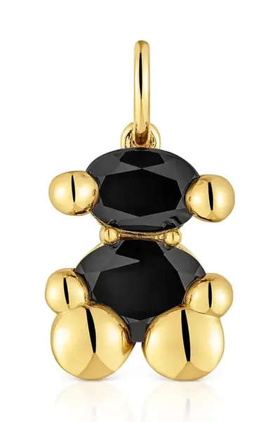 Pozlacený stříbrný přívěsek Tous Bold Bear Gem 1004224900