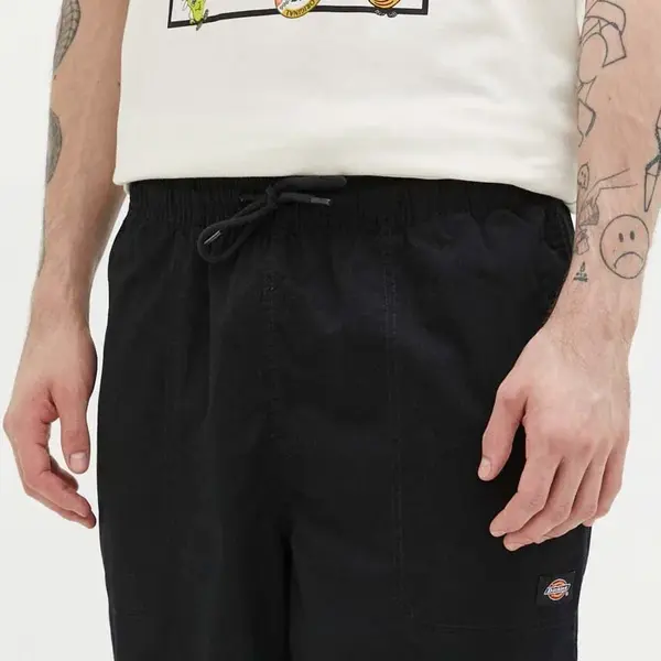 Bavlněné šortky Dickies černá barva