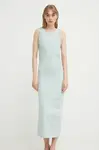 Šaty IRO tyrkysová barva, maxi