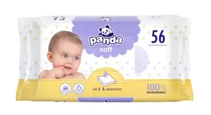 Panda Soft Vlhčené ubrousky 56 ks