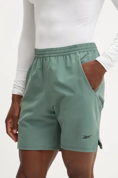 Tréninkové šortky Reebok Strength 4.0 zelená barva, 100205356