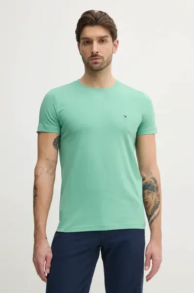 Tommy Hilfiger basic tričko pánské bavlněné s elastanem