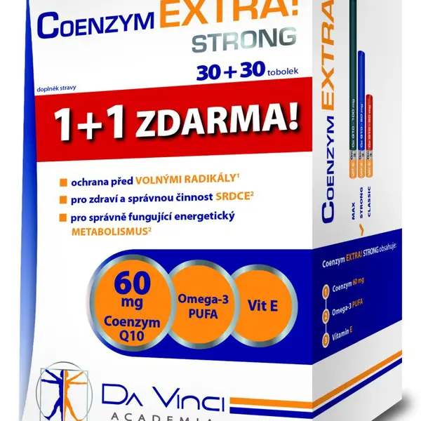 Da Vinci Academia Coenzym EXTRA! Strong 60 mg 30+30 tobolek