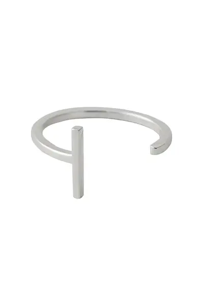 Stříbrný prsten Design Letters