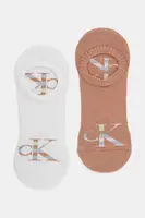 Ponožky Calvin Klein Jeans 2-pack pánské, bílá barva, 701228809