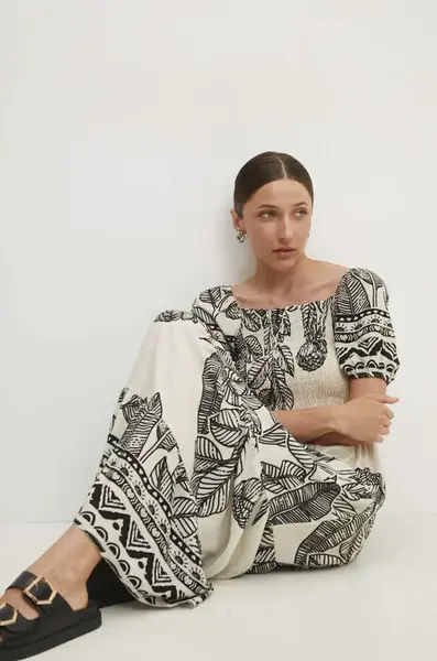 Šaty Answear.LAB černá barva, maxi