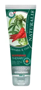 Naturalis Masážní emulze Warming Therapy Cannabis&Chilli 200 ml