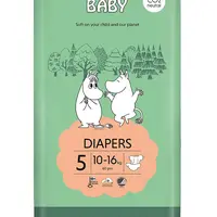 Moomin Baby 5 Maxi 10–16 kg eko pleny 60 ks