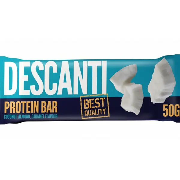 DESCANTI Protein Bar Coconut Almond Caramel tyčinka 50 g