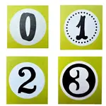 Stafil Drevená pečiatka číslo 0.1.2.3 -Stafil