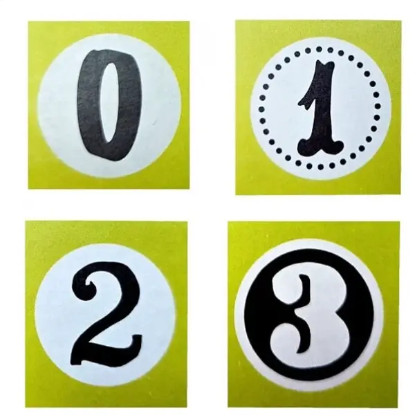 Stafil Drevená pečiatka číslo 0.1.2.3 -Stafil