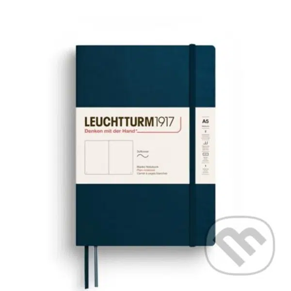 Leuchtturm1917 Zápisník Deep Sea Softcover A5 čistý