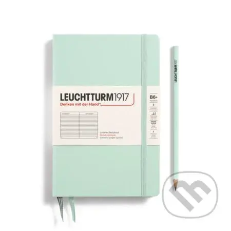 Leuchtturm1917 Zápisník Mint Green Paperback B6+ linkovaný