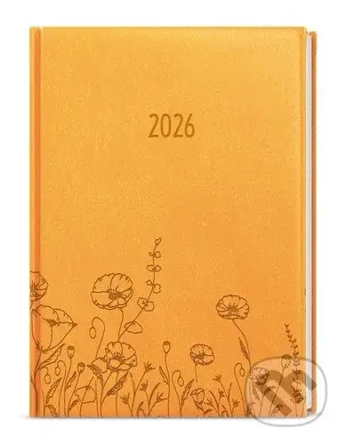Denní diář 2026 David Vivella s ražbou A5 okrová Louka