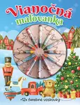 Vianočná maľovanka + 12 farebných voskoviek - kniha z kategorie Omalovánky