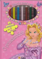 O princeznách (Vybarvi si vlastní puzzle (6 skládaček po 9 dílcích))