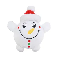 Plyšová pískacia hračka pre psa snehuliak