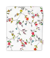 Baby Nellys Bavlnené prestieradlo - Lučné kvietky, biele, roz. 140x70cm