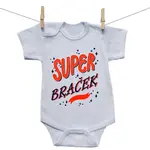 Boodyy Body s krátkym rukávom Super braček 92 (18-24 mesiacov)