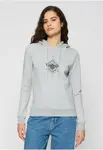 Women's Moth Hoody grey sweatshirt