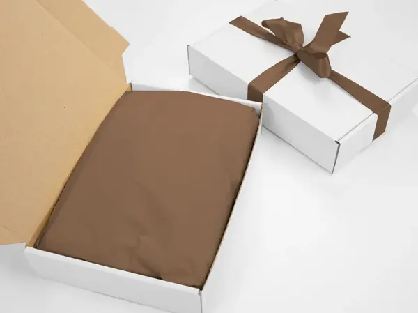 240 ks - Hedvábný papír 500x750 tmavě hnědý