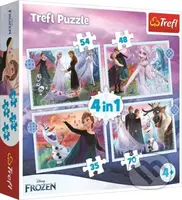 4v1 Magie v lese / Disney Frozen 2 - puzzle z kategorie 15 - 60 dílků