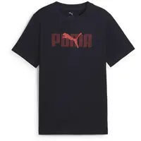 Puma ESSENTIALS LOGO LAB TEE B Chlapecké triko, tmavě modrá, velikost