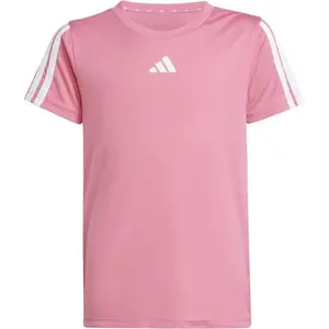 adidas TRAINING ESSENTIALS 3 STRIPES TEE Dětské triko, růžová, velikost