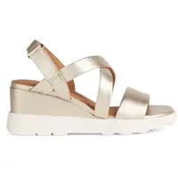 Geox D SPHERICA EC6 D Dámske sandále, zlatá, veľkosť