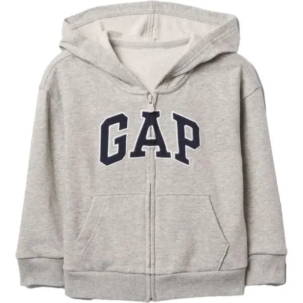 GAP V-FRCH LOGO Chlapecká mikina, šedá, velikost 2Y