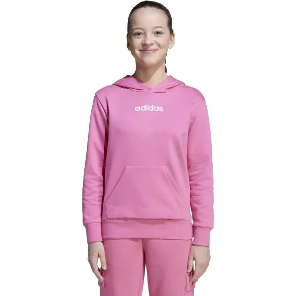 adidas BIG LOGO ESSENTIALS Dívčí mikina, růžová, velikost
