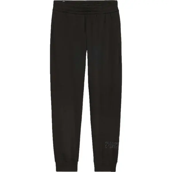 Puma ESSENTIALS + ANIMAL PANTS FL Dámské tepláky, černá, velikost