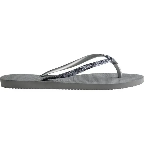 HAVAIANAS SLIM GLITTER II Dámské žabky, šedá, velikost 41/42