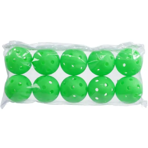 FREEZ PRIME II 10 PCS Florbalový míček, zelená, velikost