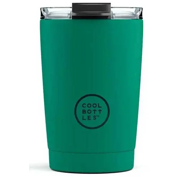 COOL BOTTLES TERMO 330 ML Nerezový termo hrnek, zelená, velikost 330 ML