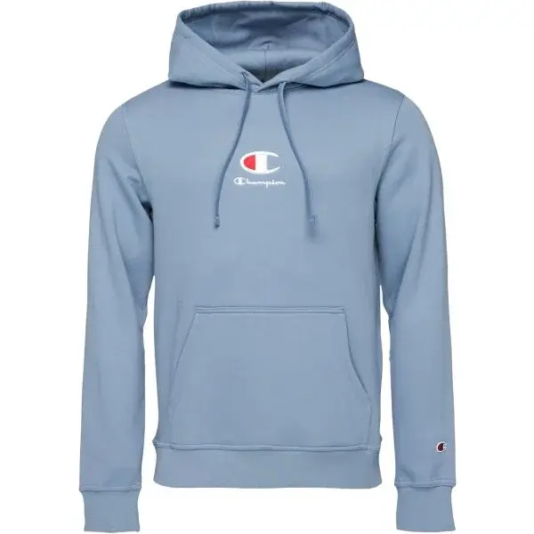 Champion SCRIPT SHOP Pánská mikina, světle modrá, velikost