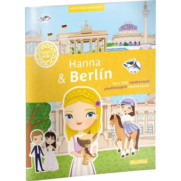 ELLA & MAX HANNA & BERLÍN Město plné samolepek, mix, velikost