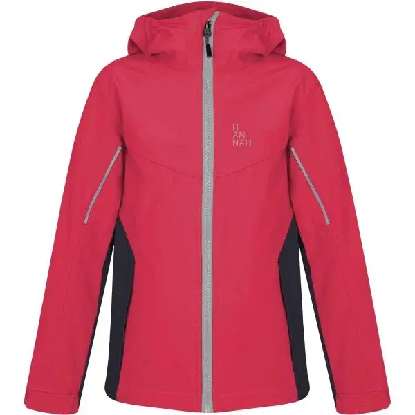 Hannah CAPRA JR Dívčí softshellová bunda, červená, velikost