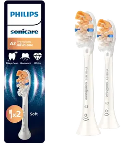 PHILIPS SONICARE A3 Premium All-in-One HX9092/87 bílá 2 ks