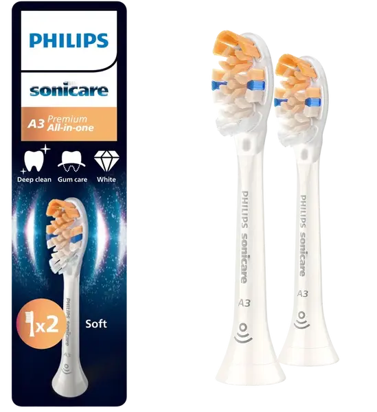 PHILIPS SONICARE A3 Premium All-in-One HX9092/87 bílá 2 ks