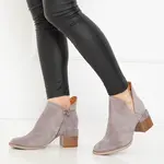 Resti Gray women's insulated boots on the Karela post - Footwear