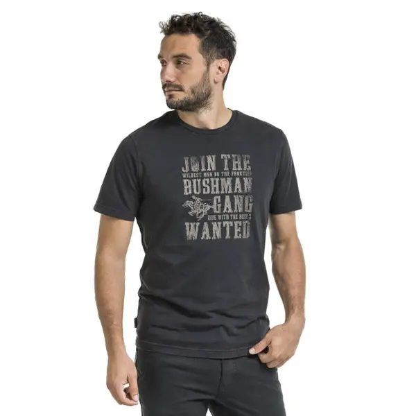 Bushman Pánské tričko Vogar, černé XXXL