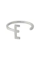 Strieborný prsteň Design Letters