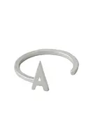Strieborný prsteň Design Letters
