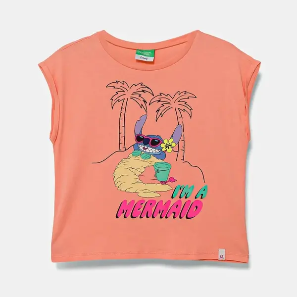 Detské bavlnené tričko United Colors of Benetton x Disney