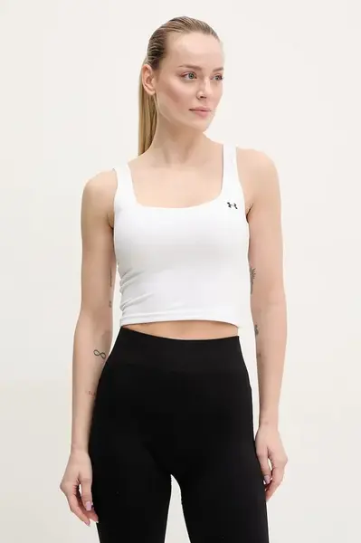 Tréninkový top Under Armour bílá barva, 6007656