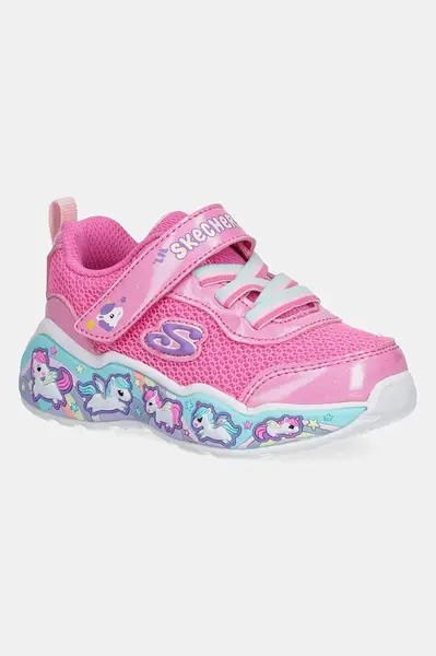 Dětské sneakers boty Skechers PLAY SCENE růžová barva, 303158N