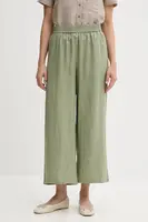 Lněné kalhoty United Colors of Benetton